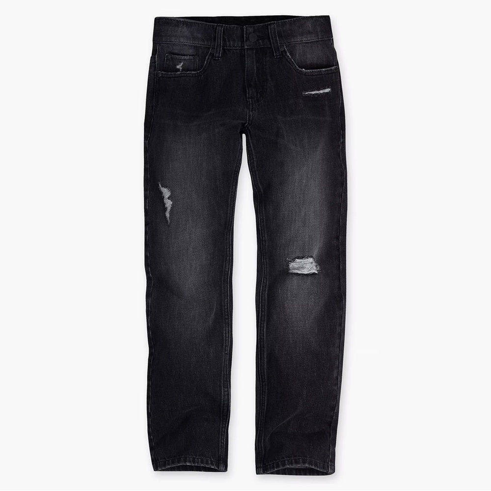Levi's 511 slim grey distressed mens jeans